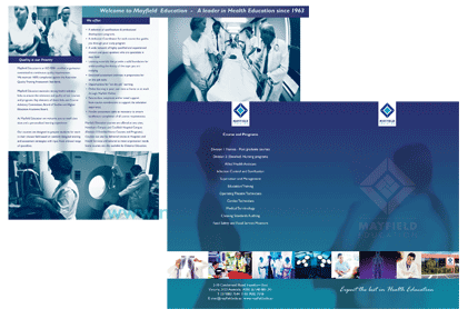 Mayfield A4 Brochure