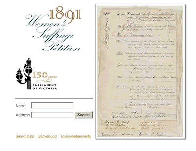 1891 Women's Petition